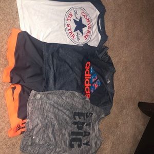 10/12 Adidas set, 2longsleeve shirts